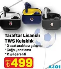 TARAFTAR LİSANSLI TWS KULAKLIK fiyat ve kampanya bilgisi
